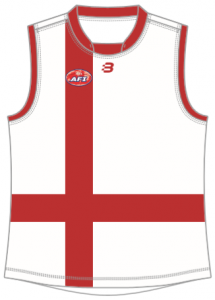 England Footy 9s jumper front